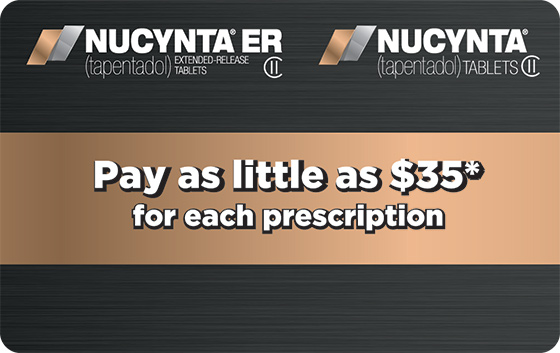 Pay as little as $35* for each prescription